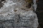 Exposures along margins of country road R477 of Dinantian Burren Limestone Formation where Carboniferous limestone covered by a travertine surface.